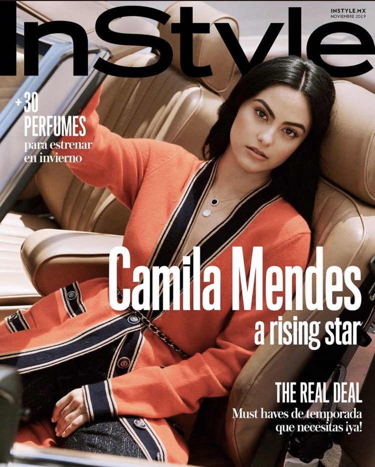 CamiMendesLATAM's tweet photo. 📸| "¡ #InStyleNoviembre llegó! Y esta edición sera tu guía para la temporada desde los muts haves que necesitas, un especial de fragancias que debes probar y en exclusiva nuestra cover girl Cami Mendes nos platica sobre su protagónico en Riverdale, sus proyectos... https://t.co/99aQxpiLxh