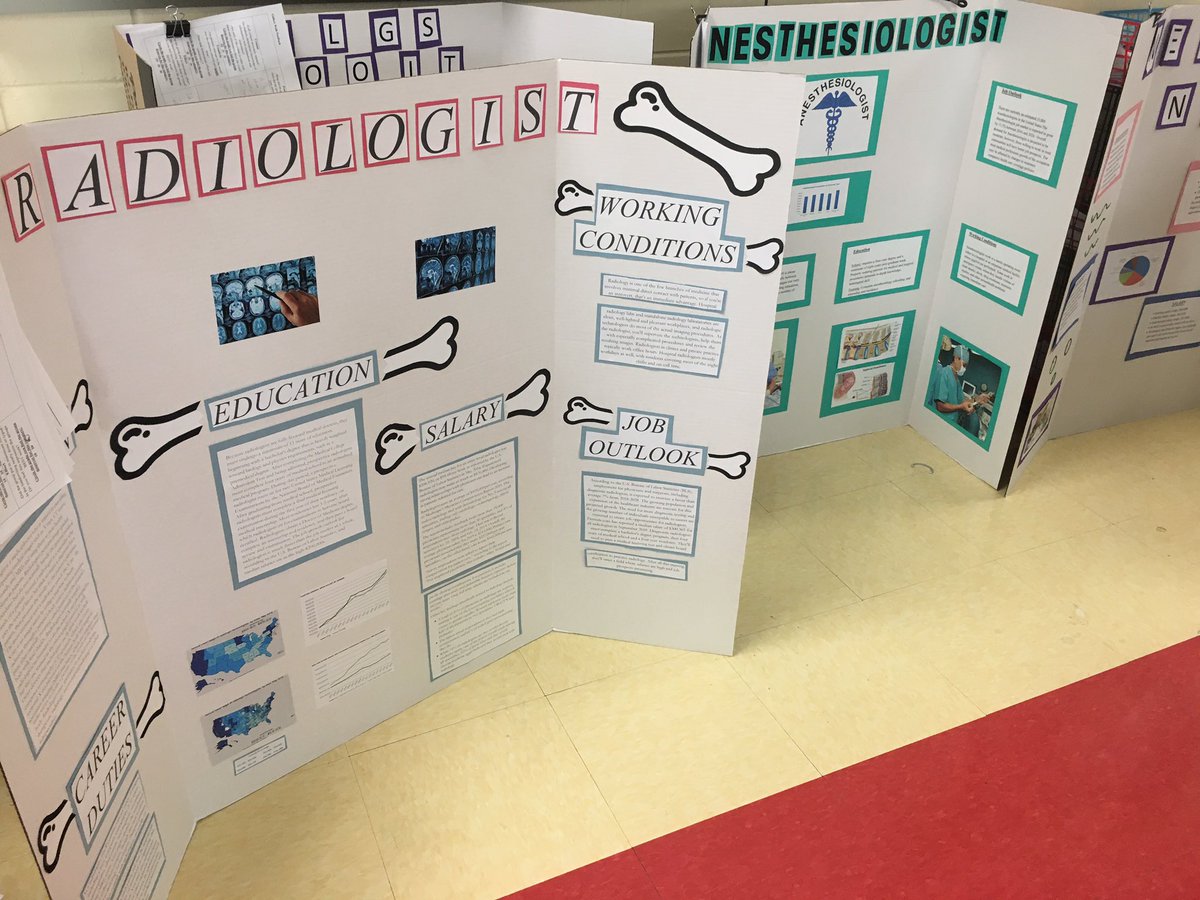 MedicalNSBHS's tweet photo. The Freshman in Medical Skills have been creating Health Career Displays over the past week. Today they did a gallery walk for peer evaluation 🔴⚫️ #futurehealthcareers https://t.co/vYhkeprXNu