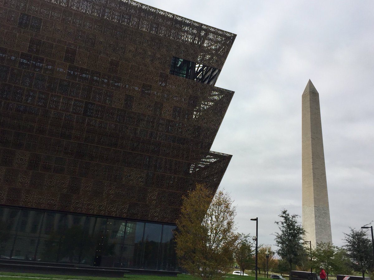marymounthonors's tweet photo. Students enrolled in Dr. Dewitt's Honors Global Village class spent this morning at the National Museum of African American History and Culture @NMAAHC. How lucky we are to have DC as our classroom! #MPowerU #MarymountHonors https://t.co/jwakneyv7m