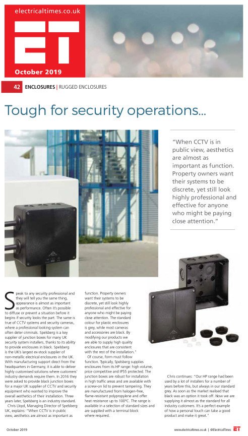 SpelsbergUk's tweet photo. Spelsberg as featured in the industry press. #MachineBuildingNet @pbsimag #ProcessandControlToday @ElectricalTimes https://t.co/L7GQvoaFnI
#electricalenclosures #electricalengineering #electricians #electricalwholesalers #bespokeenclosuresolutions #electricalinstallation https://t.co/xnIXtNvKvT