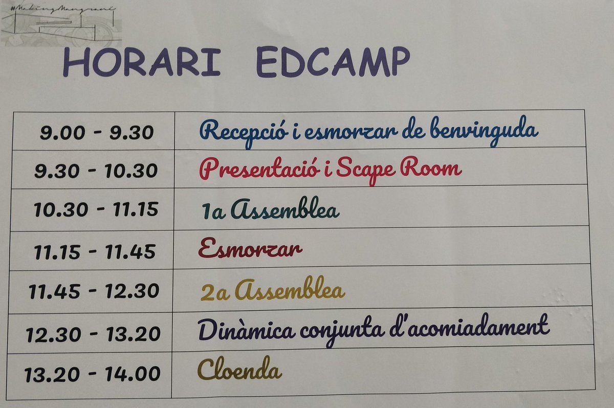 alesav81's tweet photo. Programació de l' @EdCampTEbre d'alumnat...
*Objectiu. Compartir experiències entre iguals. ☑️
*Continguts. Els seus gustos, interessos i preocupacions.☑️
*Recursos. Il•lusió i coordinació de l'alumnat de l' @IEDMangrane ☑️
*Criteris d'avaluació. Saber expresar-se lliurement. ☑️ https://t.co/54KN0jZzBn