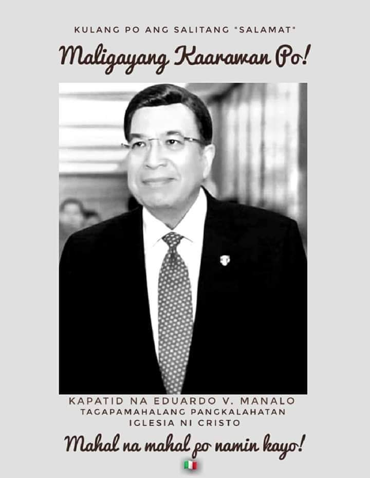 TintinAlbania's tweet photo. Happy happy birthday po!
Brother Eduardo V. Manalo
Mahal na mahal po namin kayo!
#WeAreOneWithEVM https://t.co/YzyE8iZ5fx