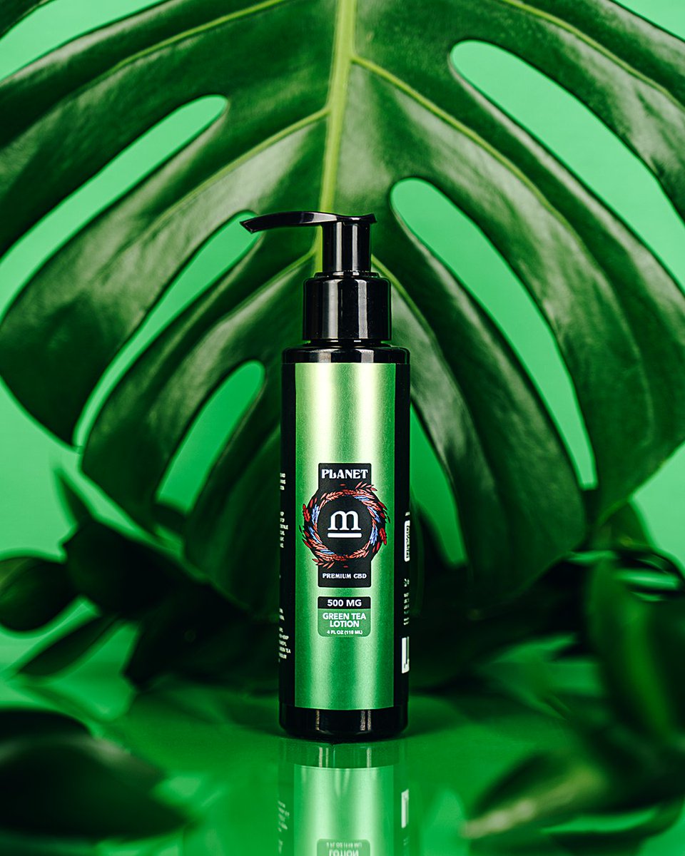 PlanetMCBD's tweet photo. Just your cup of (green) tea. Pamper your skin with our luxurious Green Tea CBD lotion.🌿
#planetmcbd #greentea #cbdlotion #health #cbdforthepeople https://t.co/LzbtnO87Hi