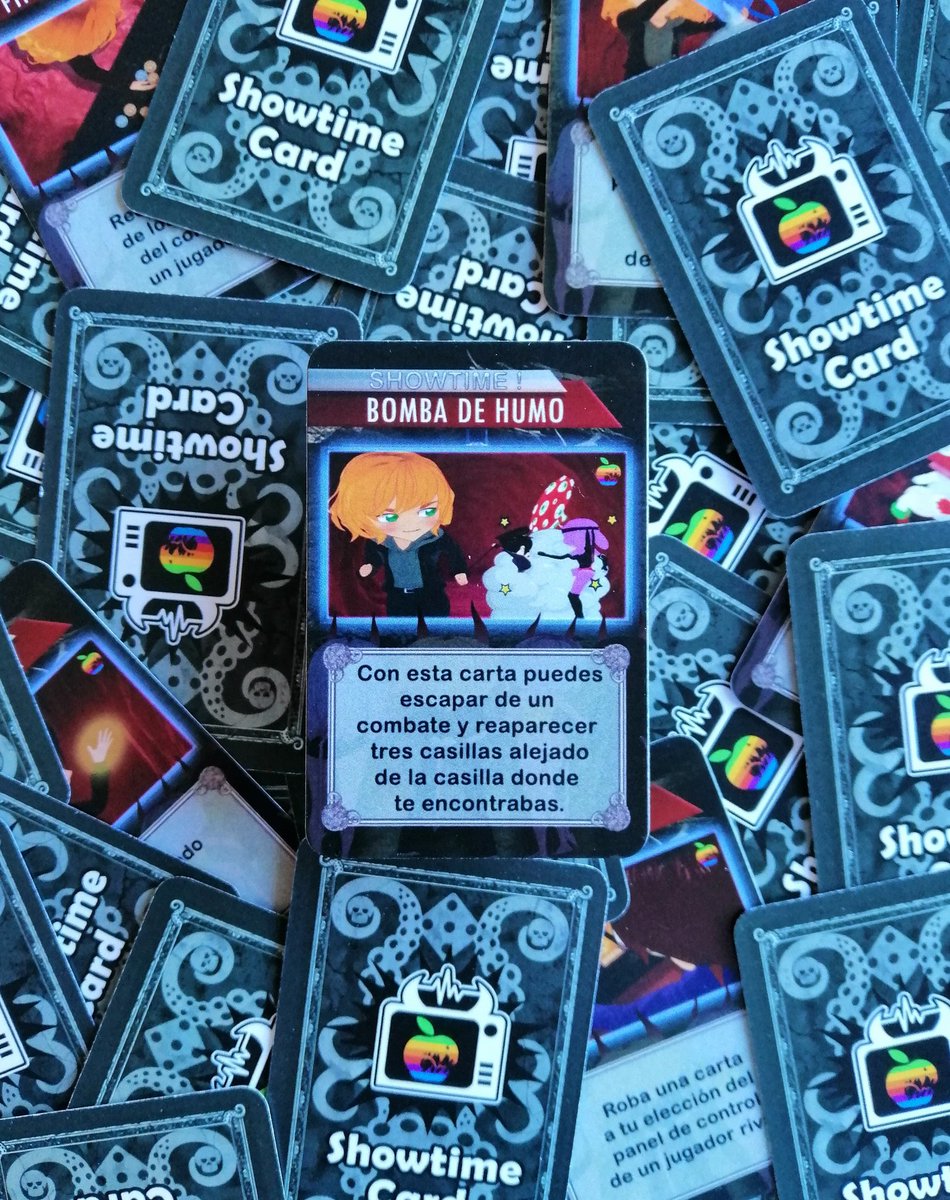 sinpitthegame's tweet photo. En "Sin Pit", también encontramos las cartas de show-tv. Estas son instantánea. Te darán ventajas durante el juego. Las podrás conseguir matando a determinados monstruos o comprandolas al principio de tu turno.
.
#kickstarter #jeuxdesociete #brettspiele #bbg #card #sinpit #carta https://t.co/0bnSOqsjTl