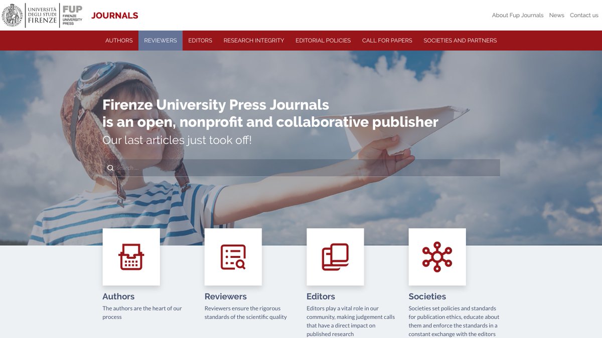 alespierno's tweet image. I&apos;m excited to introduce you to our #journals new website.I invite you to visit journals.fupress.net We have created a range of new content and showcased our strengths more clearly...we have moved 46 journals to OJS3! journals.fupress.net/journal/  #openaccess @pkp #oa @UNI_FIRENZE