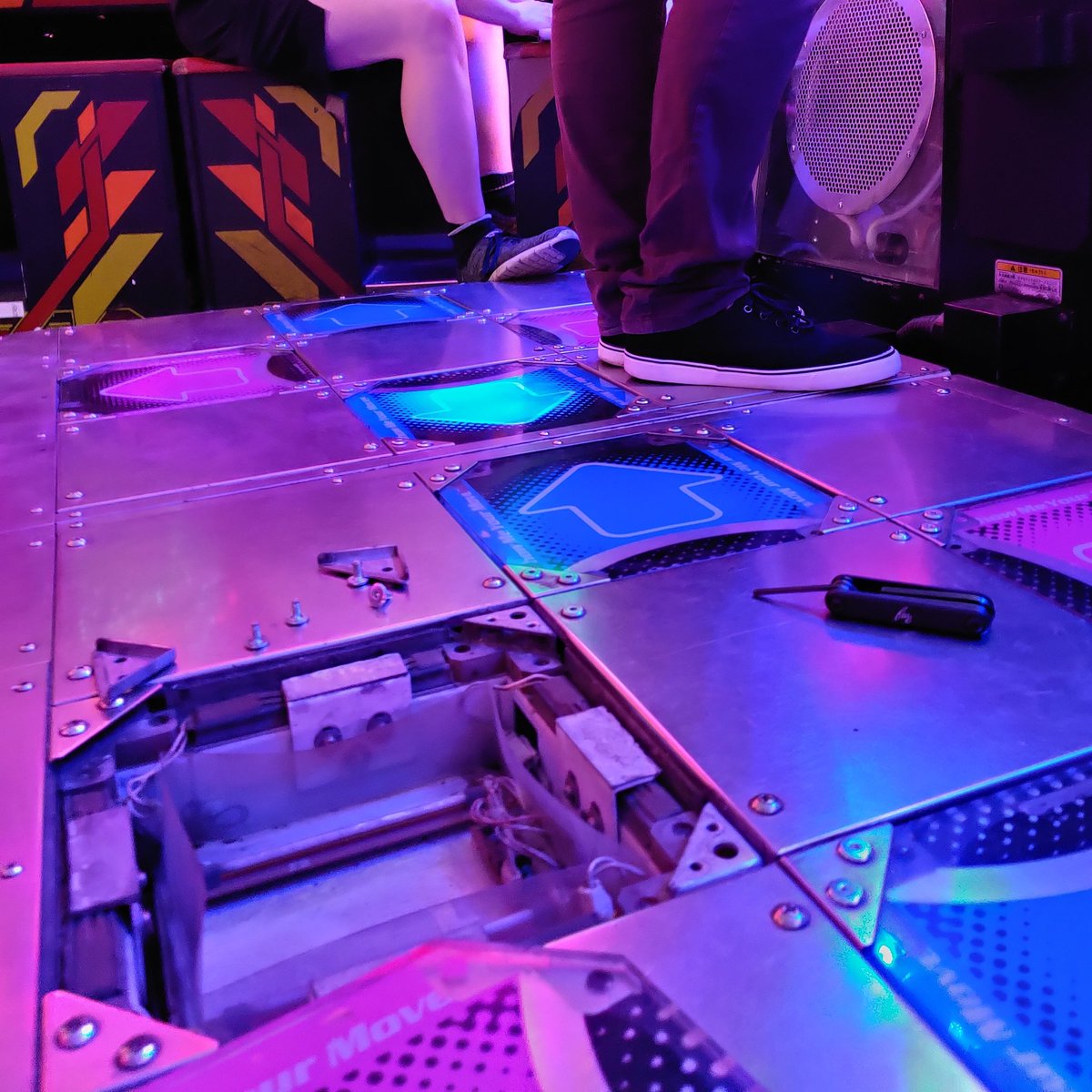 ASouthend's tweet photo. Pad maintenance done! Feel the beat at Astro City.
#Arcade #AmusementPark #DanceMatGame #DanceDanceRevolution #ITG #England #UK #Southend #FunkyFun https://t.co/zN9pNF7xjp