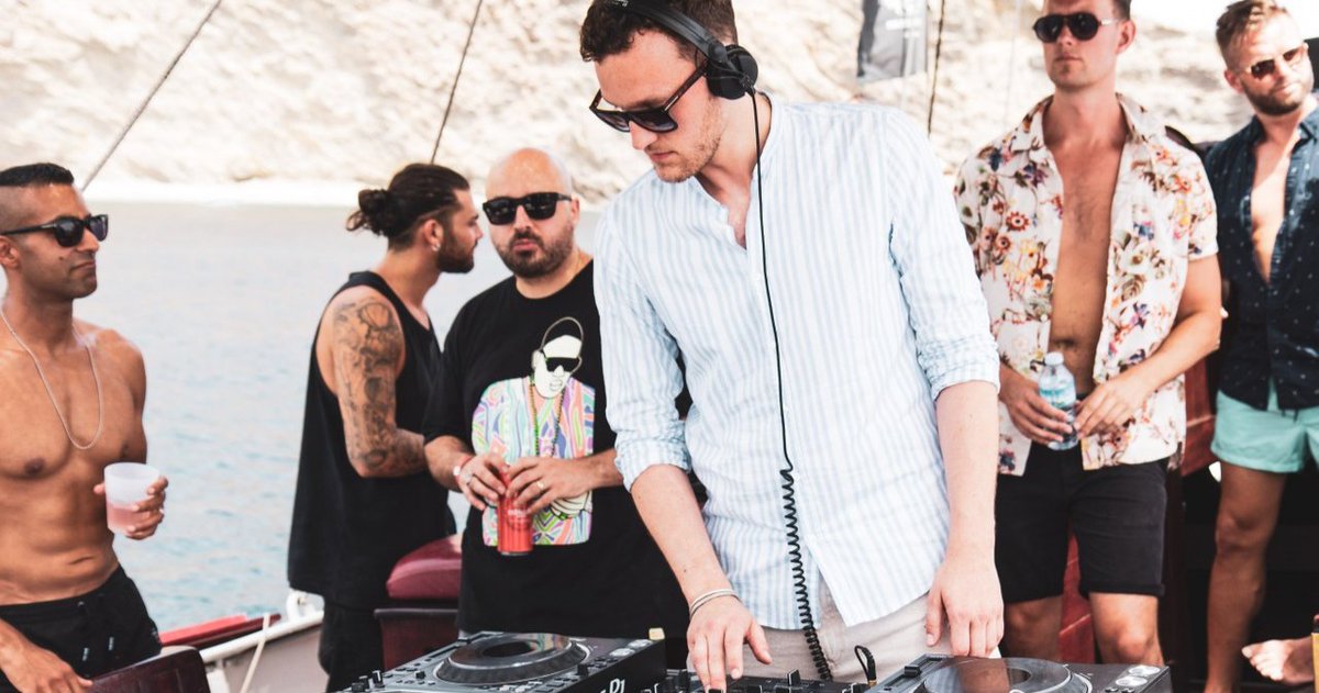 BOSS @nathanbarato watching my back ! #ibiza #boat #party #summer #fun #dj #artist