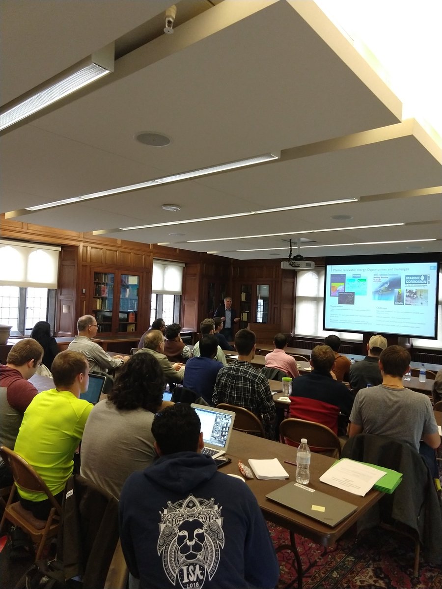 LehighCPIE's tweet photo. It's a full house in #LindermanLibrary. Dr. Neary from @SandiaLabs is discussing #marinetech &amp; #renewableenergy with @LehigU faculty &amp; students. https://t.co/oYtcJgMnwT