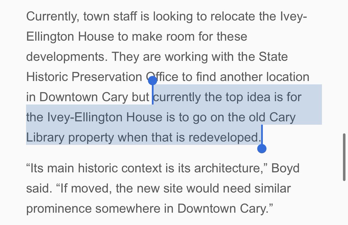 InsideMaynard's tweet image. We’ll have to see how it might fit into a project, but I worry that putting the Ivey-Ellington there might negatively impact the possibilities of that land 😕