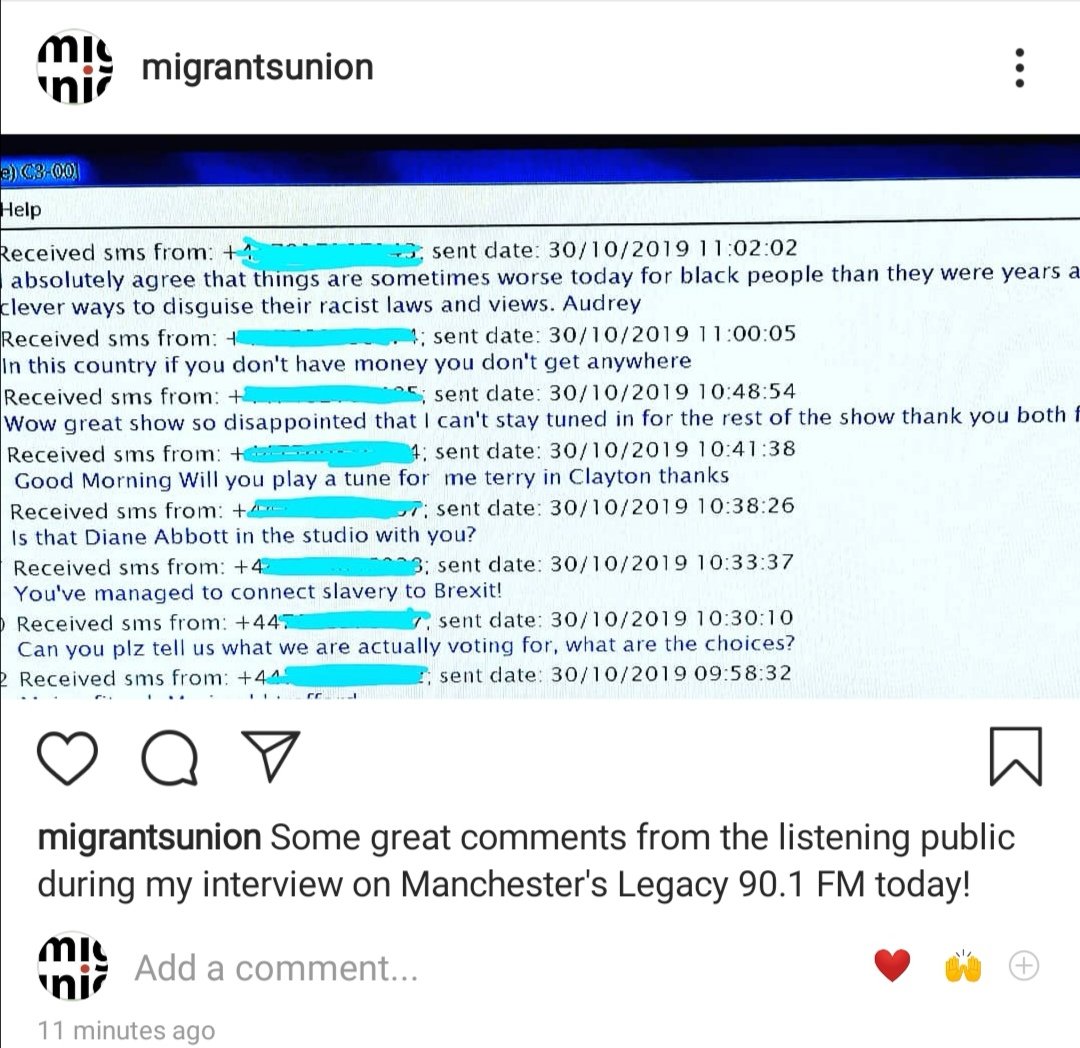 marciahut's tweet photo. Loved the public comments during my interview on Legacy FM  today.  My favourite : "Is that Diane Abbott in the studio with you?" #honured #BlackHistoryMonth #windrushwitness https://t.co/Yu1M3uUgsz