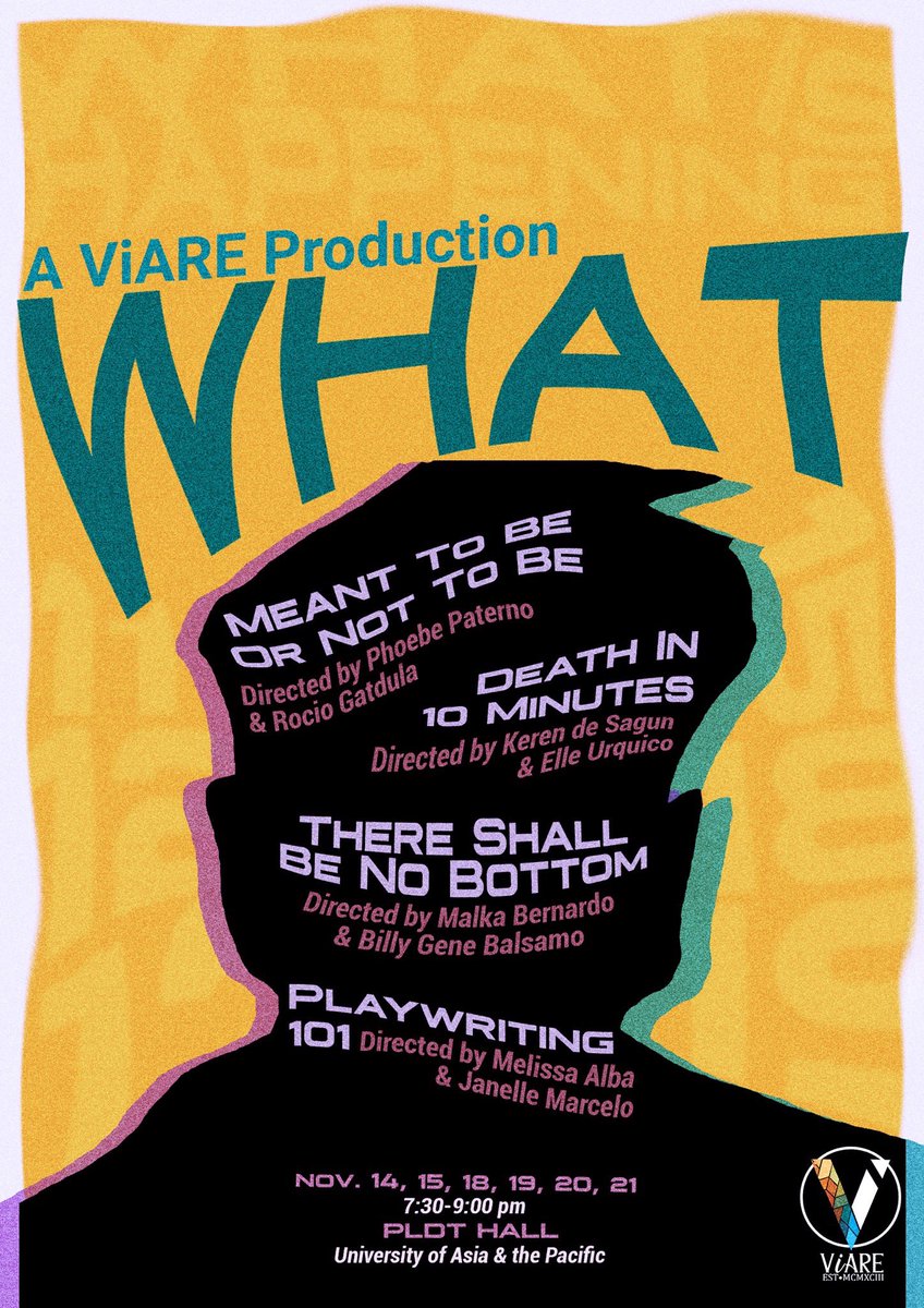 officialviare's tweet photo. What is happening?
WHAT is happening.
ViARE presents to you a production that'll make you scratch your head. Expect to be amused-- and confused. Ladies and gentlemen, this is ViARE's WHAT 😮
Catch it all at PLDT Hall from 7:30-9:00 PM!
#ViARE
#WHATisHappening
#ViAREalityCheck https://t.co/0Rwx5z5p88