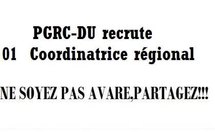 PGRC-DU recrute 01 Coordinatrice régional concoursn.com/pgrc-du-recrut…