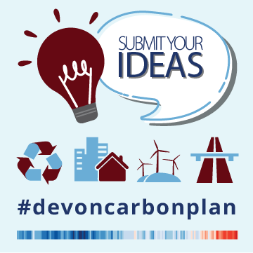 The #DevonCarbonPlan process has been launched – this is your opportunity to submit your ideas: devonclimateemergency.org.uk

These will be considered by the Net-Zero Task Force as part of  #Devon response to the #ClimateEmergency