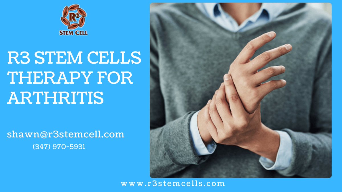R3York's tweet photo. #Arthritis causes inflammation, which causes the joints to swell and increases the amount of friction in the joint, causing cartilage to wear down even worse than before. Learn more about how to treat and manage arthritis at #R3StemCells NYC.

#stemcelltherapy #arthritis #Health https://t.co/YuZ6bAOwIu