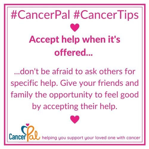 Cancer_Pal's tweet photo. As friends and family we often feel helpless when a loved one is diagnosed with #cancer so give us an opportunity to feel helpful by accepting our offers of help 🧡 #cancertip. https://t.co/uJOWoYYect for more #cancertips https://t.co/R5J0wwbQUo