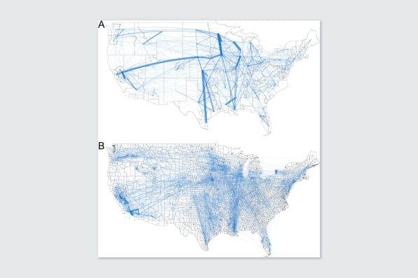 Johnkempf's tweet photo. A Map of American Food Supply. Very interesting, but where is the 45% fresh produce that is imported represented? https://t.co/BFxHPPF3M8 https://t.co/3niaxkUGj4