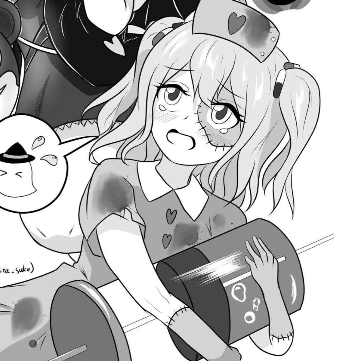 新刊には
イラスト:喜助さん(@minamita_suke)
四コマ:ダリ【ア】さん(@flagdali )
の寄稿も頂いています。
ありがとうございます!! 