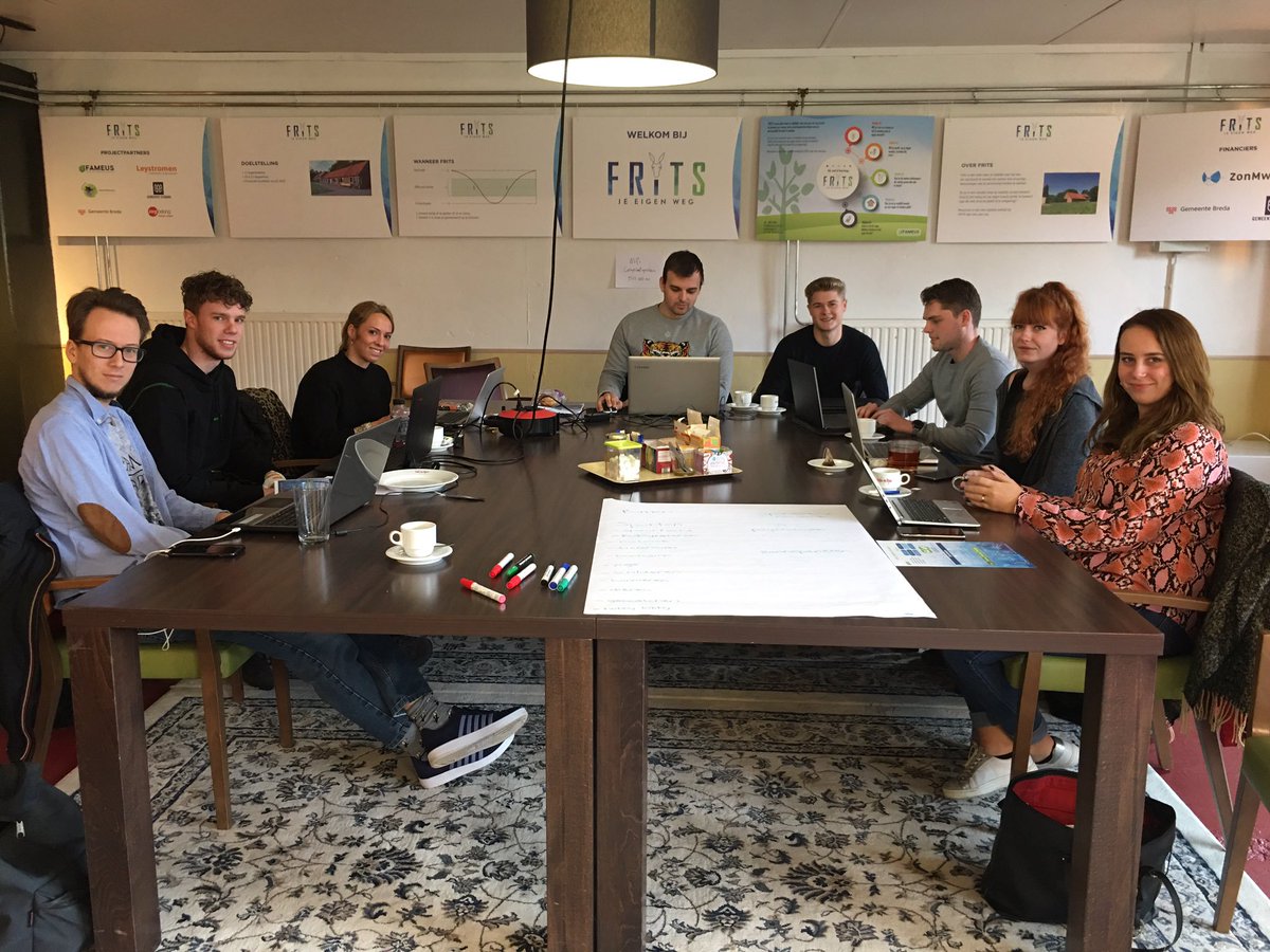 Mooi om te zien hoe de studenten van Avans Breda tijdens de AMX week groeien in het onderwerp ‘natuur en gezondheid - vitaliteitsprogramma voor centrum-FRITS" als pilot voor Nature on Your Mind’.  #NFH #logeerhuisFRITS <a href="/AvansHogeschool/">Avans Hogeschool</a> @AvansPlus #positievegezondheid