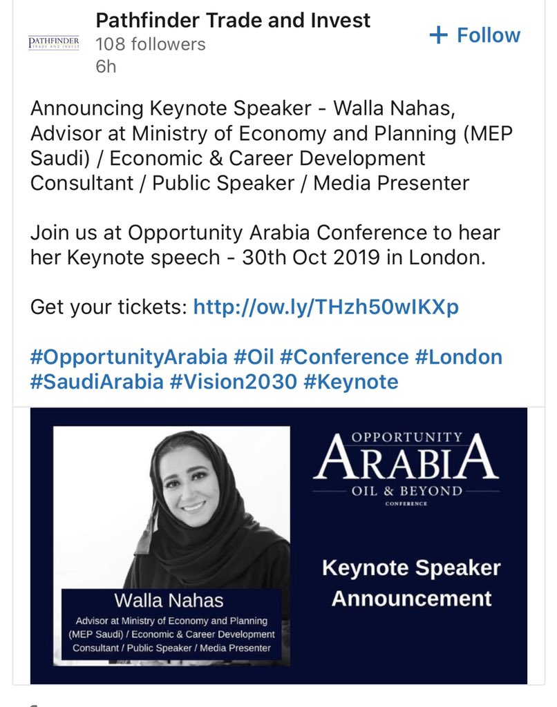 wallanahas's tweet image. سعيدة بمشاركتي كمتحدثة في منتدى 
#opportunityarabia  والذي يناقش الفرص الواعدة في المملكة والمتزامنة مع #رؤية_2030