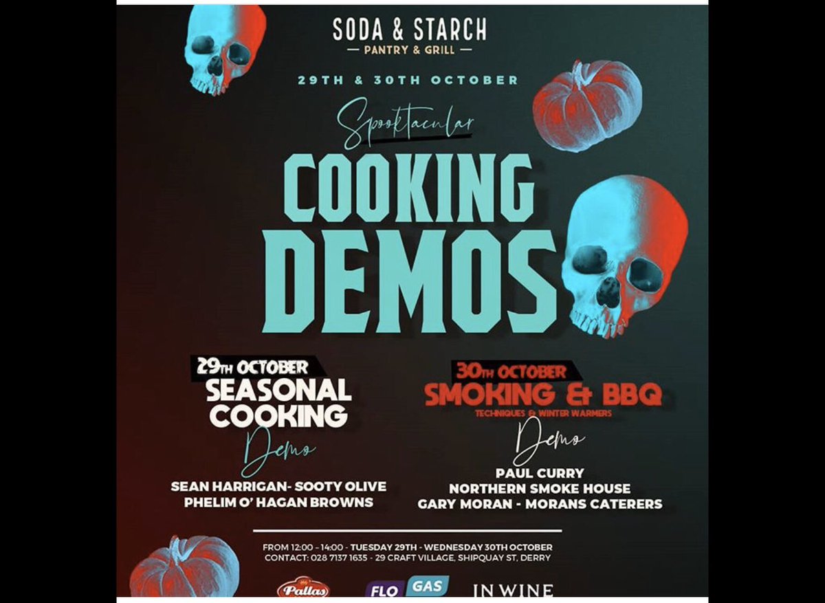Remember guys our live free cookery demo kicks off at 1pm today with Stevie Forbes from @mekongstreetfood 
Come grab a seat and sample some beautiful food 😏

#TeamSoda #LegenderryFood #ShopLocal #IrishCuisine #LocalProduce #VisitDerry #FoodPhotography #IrishFood