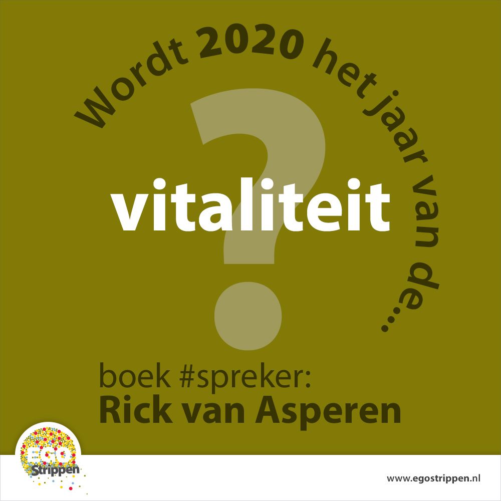 Het aftellen is begonnen! Nog 9 weken en dan staan we met elkaar in het nieuwe jaar. Wordt 2020 jullie jaar van de vitaliteit? Boek dan nu #spreker Rick van Asperen voor een interactieve en inzichtgevende aftrap tijdens jullie nieuwjaarsbijeenkomst.