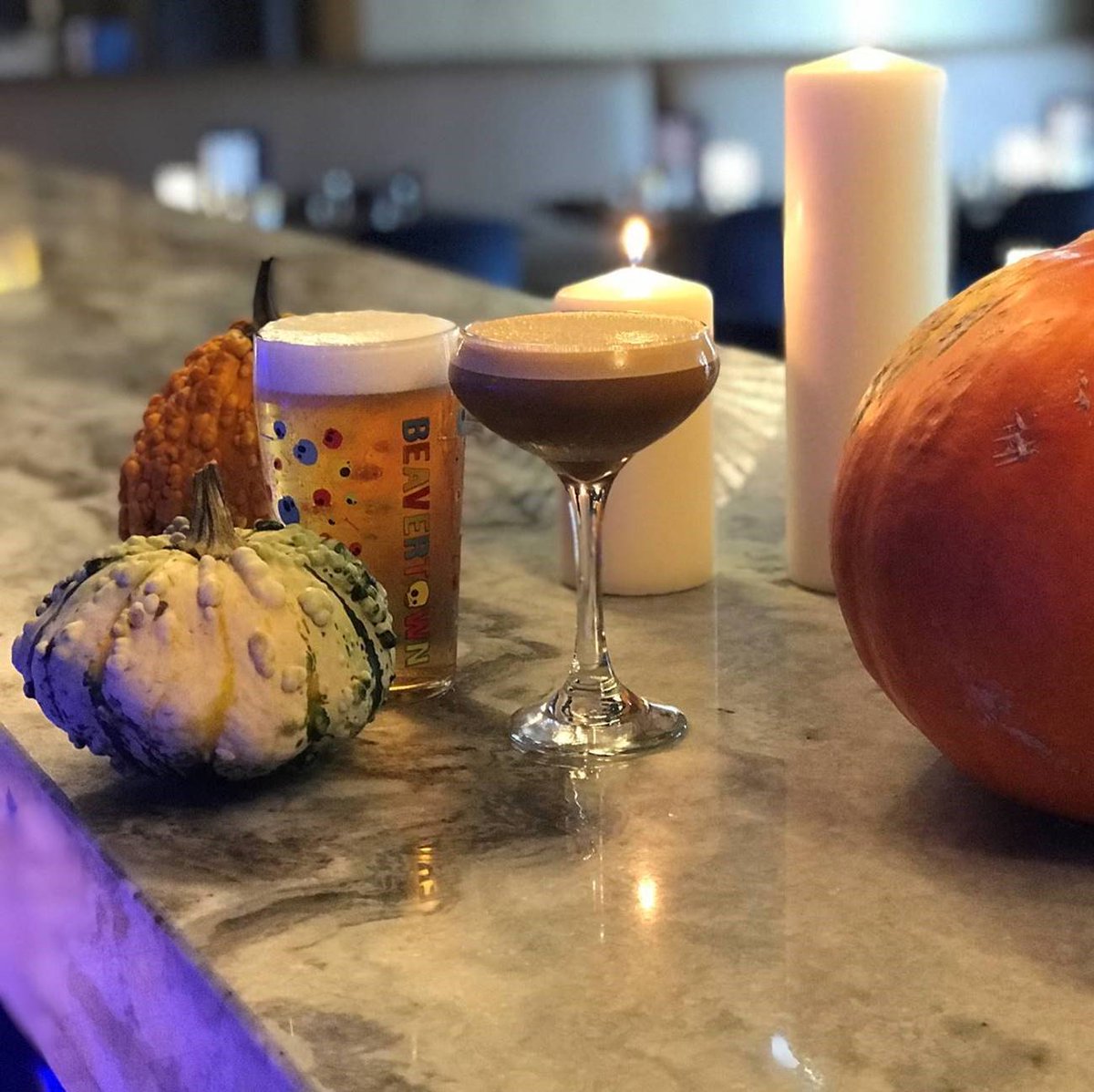 How do you level up an Espresso Martini? Make it Pumpkin Spiced!
Enjoy our pumpkin spiced espresso martini and dead good Beavertown Beavo lager with 20% off in Penny Blue until 3rd November