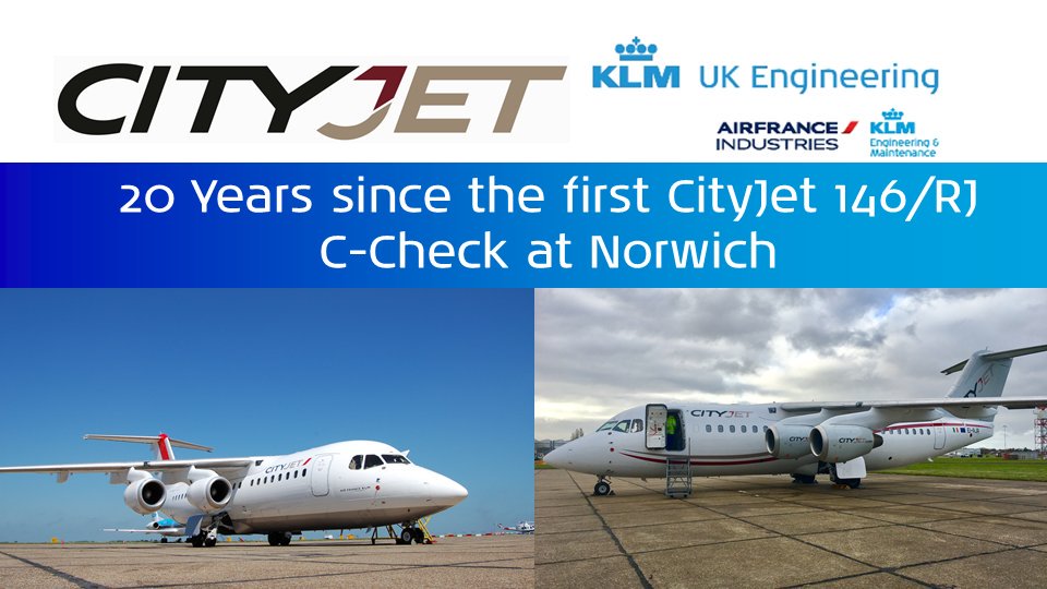 klmukeng's tweet image. @klmukecareers delighted to have supported @cityjet for 20 years! #20years #basemaintenance #airframemaintenance #aircraftmaintenance #linemaintenance #baesystems #BAE146 #AvroRJ #MRO #airlines #aircraft #aviation #aviationjobs #AFIKLMEM #teamwork #customer #careers #engineering