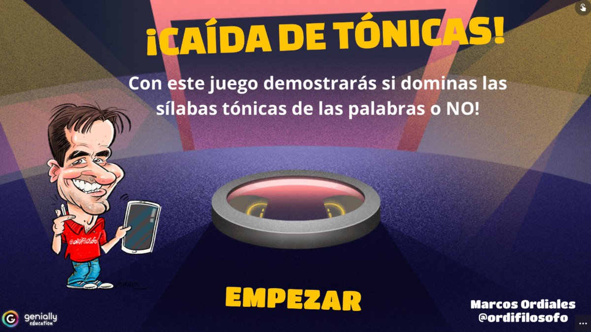 ordifilosofo's tweet photo. Actividad utilizando una plantilla de @genially_es para repasar las sílabas tónicas y las reglas de acentuación. Destinada a 3º de Primaria. 
https://t.co/UBb1c2UFxV https://t.co/aesrI766L8
