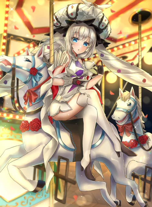 #FGO 
マリーとメリーゴーランド? 