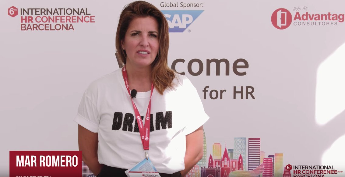 ➡️ From @telepizza, her #CHRO Mar Romero explains us what is her #moonshot for #HR ♥️
Play the video! ▶️ bit.ly/2oyXkQk