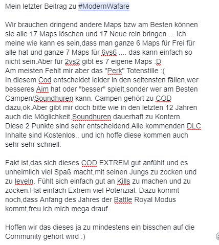 MontanaBlack's tweet photo. Mein letzter Tweet zu #ModernWarfare https://t.co/X6Oh2oyRuR