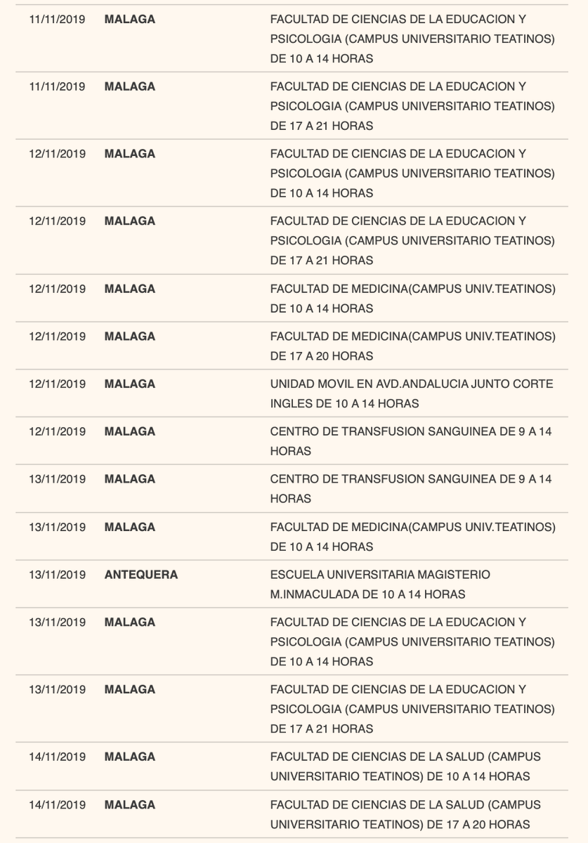 Comenzamos la campaña #1MensajeSaludable destacando la importancia de la donación sanguínea💉
Superado el  #Reto5mil no paramos. Marca en tu agenda el día en que podrás donar en tu Facultad♥️+info en las imágenes  #CompartirTambiénesSaludable <a href="/InfoUMA/">Universidad de Málaga</a> <a href="/unisaludables/">Universidades Saludables</a> #UMAsaludable