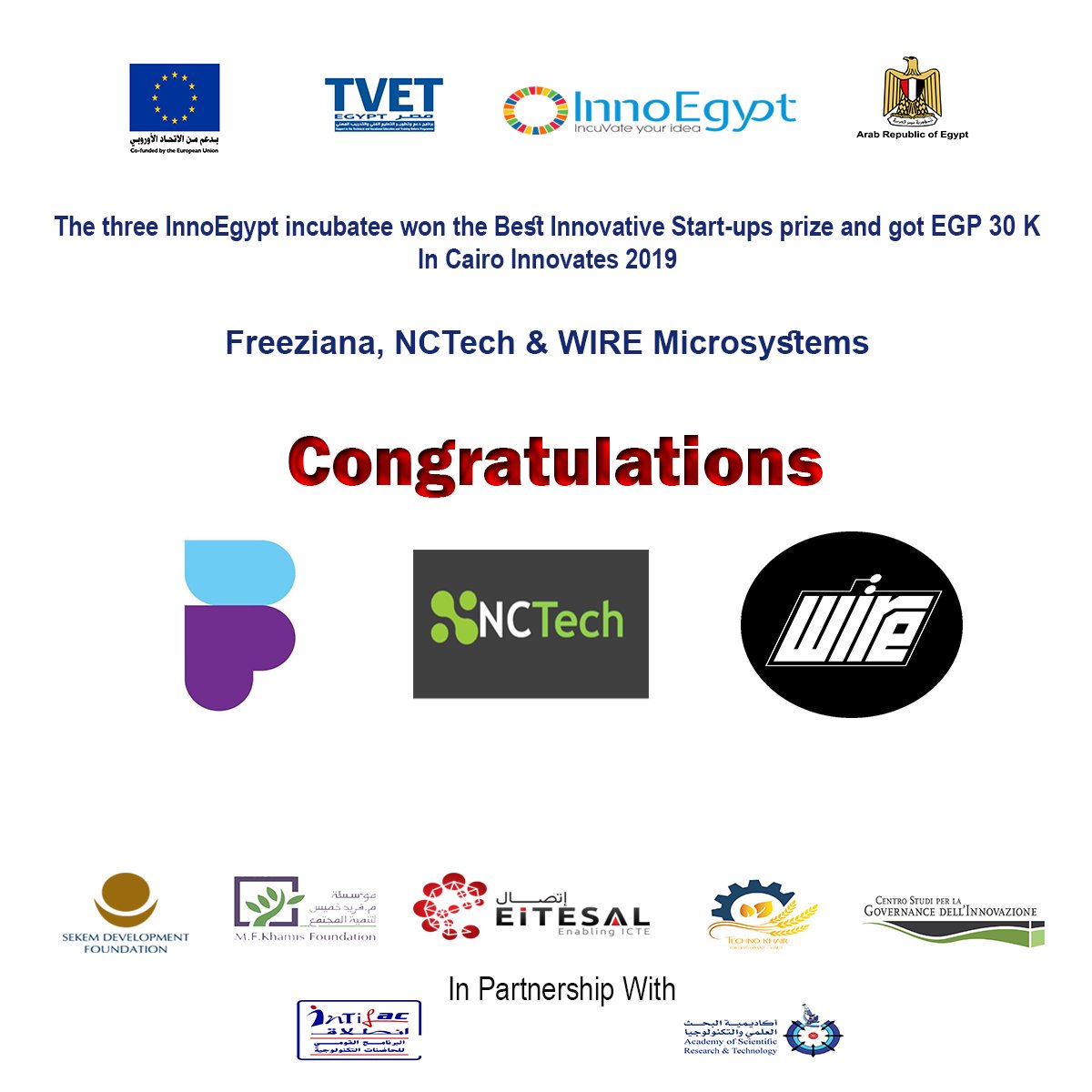 EUInnoEgypt's tweet photo. we made it 😉
#incuvate_your_idea
#innoEgypt https://t.co/kLuLK2YJgB