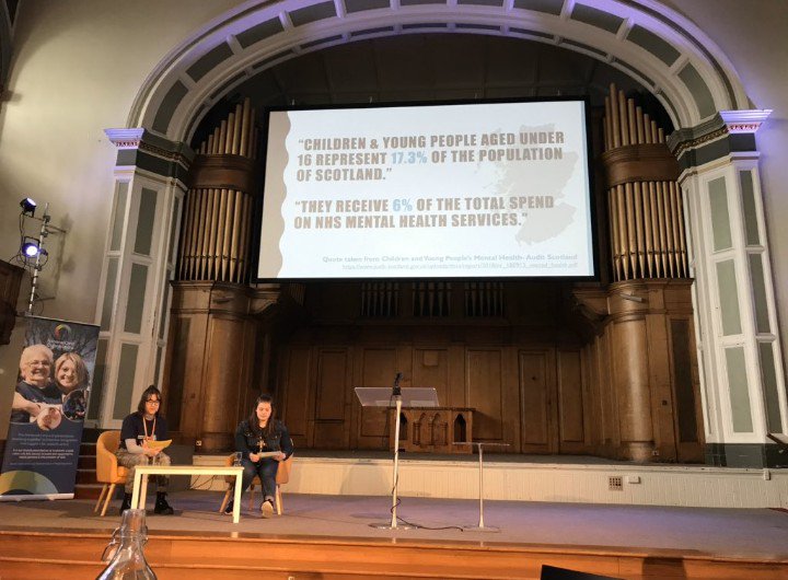 LitterBugCam's tweet photo. Becca and I, speaking for many young carers across Scotland, and demanding @scotgov to recognise that we are at crisis point and require things to change! 😊 https://t.co/iCt2Z7ssg3