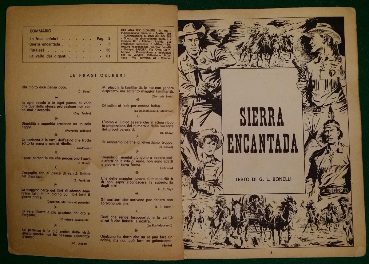 COLLEZIONANDOE1's tweet photo. #texwiller #TEXASRANGER #comics #fumetti #fumettitex #Western #westernstars #speghettiwestern #sergiobonelli #galep #aureliogalleppini #italiancomics #vintagecomics
Albo Tex Willer "Sierra Encantada" 1969
Click the link in Bio
https://t.co/t5dTKAMgDY https://t.co/RmMeCLhTRn