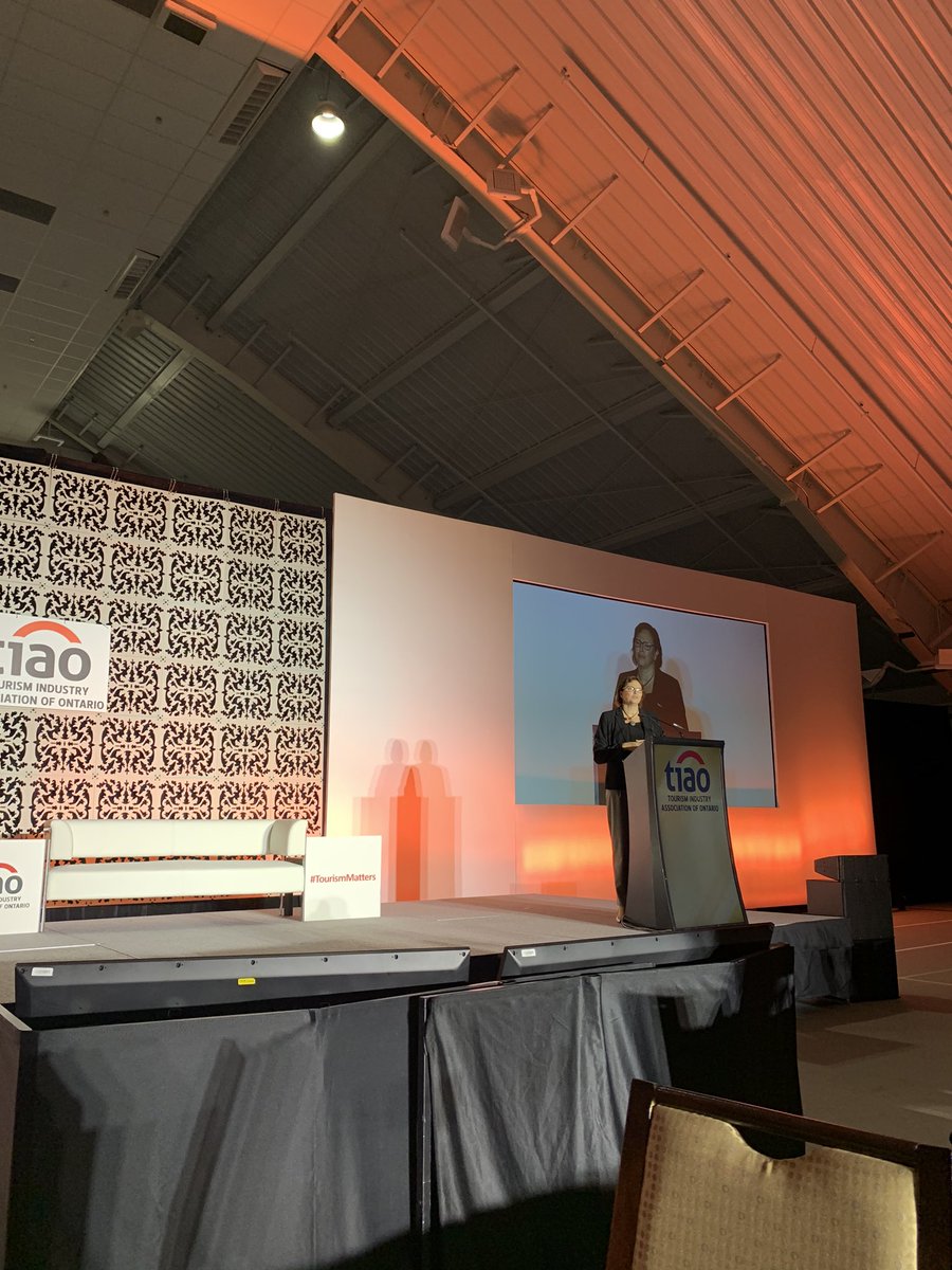 ONTourismSummit's tweet photo. We’re here for day two of #OTS19 and are kicking things off with a recap of yesterday’s themes. Think sustainability, the power of tourism, and the hard conversations we need to be having in the industry. https://t.co/VRpALsUA7M