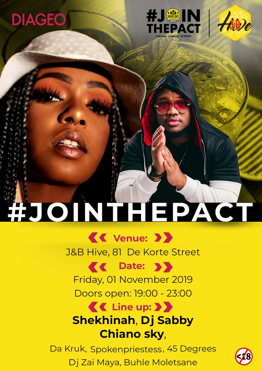 I'm playing this Friday at <a href="/hivejoburg/">The Hive Network - JHB</a> along with the Pact that chooses to drink OR drive, but NEVER both‼ Check out <a href="/DriveDry/">Drive Dry</a> and join the pact on their pinned tweet and you could stand a chance to party with me &amp; some good friends! 
#PowerOfChoice #JoinThePact #DriveDry