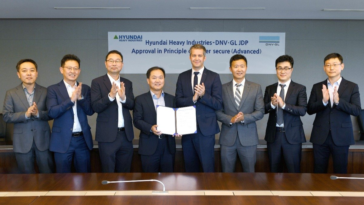 Hyundai Heavy Industries has received the world’s first Approval in Principle for the Cyber Secure (Advanced) class notation on LPG carriers from DNV GL. We congratulate HHI on successfully building #cybersecurity into their innovative #LPGcarrier design. dnvgl.com/services/cyber…