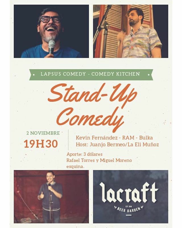 iKeFer's tweet photo. Cuenca, nos vemos este sábado 02 de noviembre en @lacraftbeergarden junto a los amiwis de Comedy Kitchen Juanjo Bermeo, Eli Muñoz y Bulka. Me acompaña Ram así que caigan a reírse un buen rato.
#standupcomedy #lapsuscomedy #cuenca #comedykitchen #comedian… https://t.co/Z8mo6LtuCy https://t.co/cZCmcrHGWP