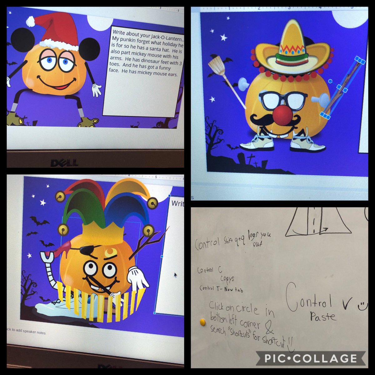 Tech club Ss teach each other keyboard shortcuts to design their Jack-o-Lanterns! Thanks to <a href="/ericcurts/">Eric Curts</a> for the Halloween idea. <a href="/BayviewESchool/">Bayview Elementary</a> #mtpspride #werbayview #futurereadynj