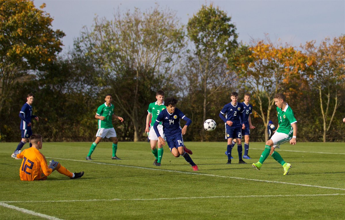 FAWPathway's tweet photo. ⏱SGÔR TERFYNOL | RESULT

It finishes Scotland0️⃣-0️⃣Northern Ireland here at Colliers Park in today’s first game.

Both sides had chances to win this #VictoryShield clash, with a ball cleared off the line and the woodwork clattered late on.

Wales face Republic of Ireland at 2pm! https://t.co/5R6VMLcKgc