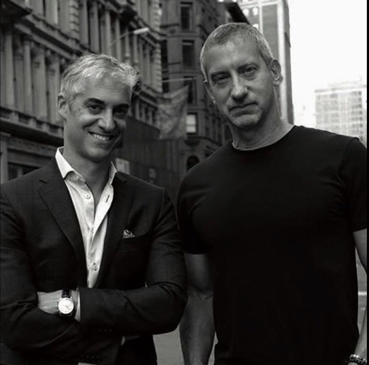 Jim and Ken Giddon. Celebrating 30 years of running Rothmans together #blessed #brothers #family #retail #unionsquare #Mensfashion