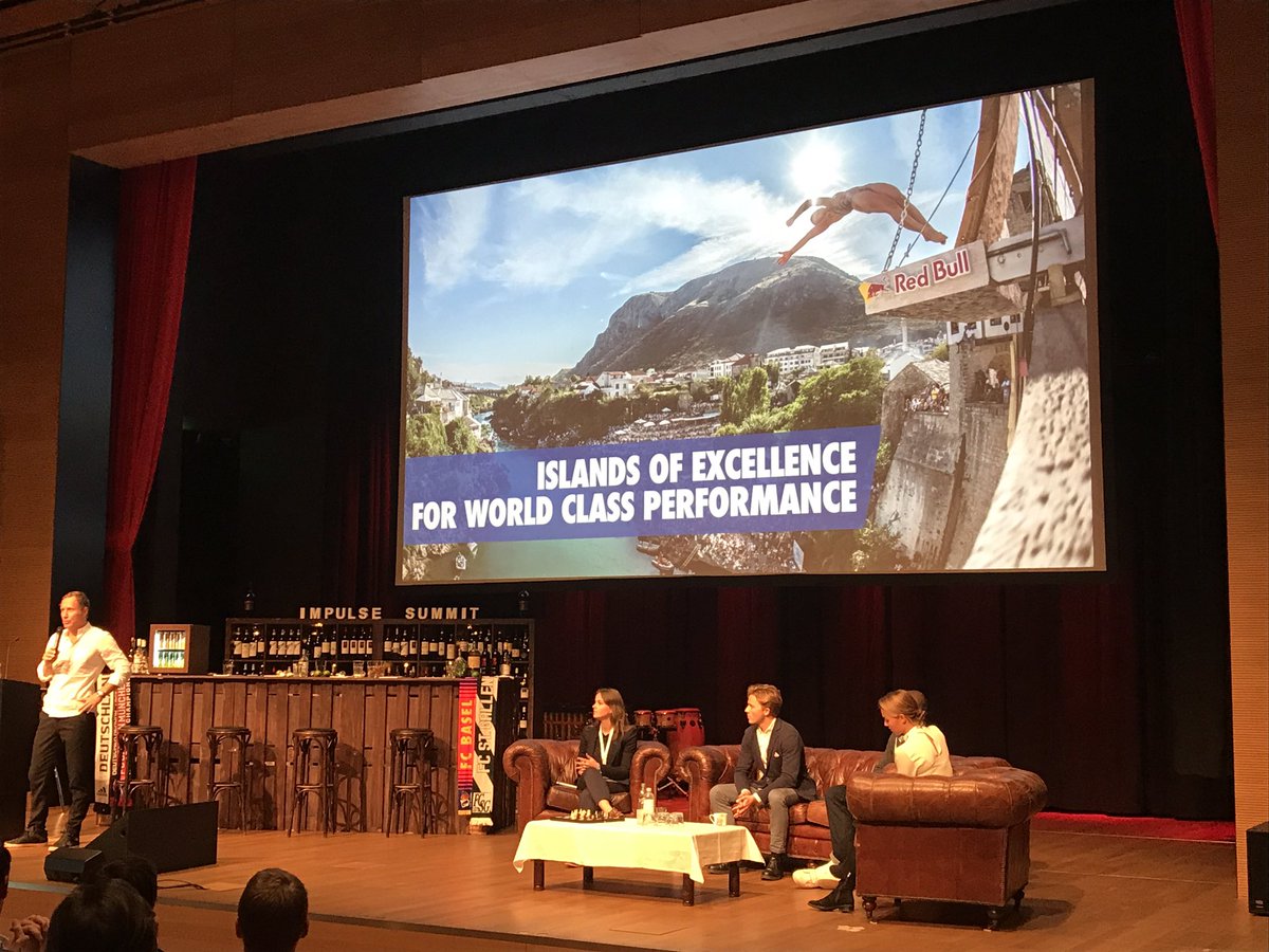 SBCatHSG's tweet photo. The stage is yours Dr. Manfred Hückel, Former Global Head of Marketing &amp; Sales @redbullAustria 
Thanks for being here! #impulsesummit19 https://t.co/Qx387zFdEu