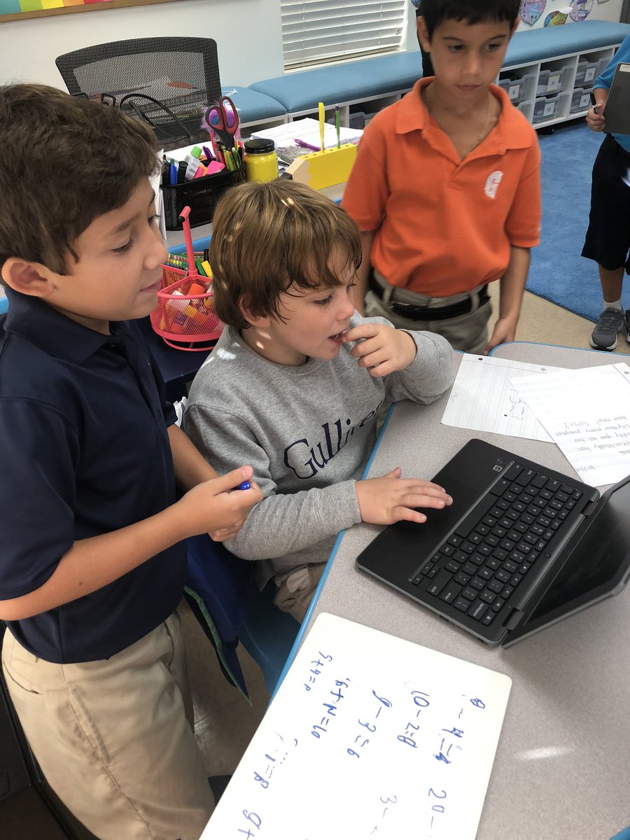 Math, coding, reading, writing and collaboration all rolled into one in <a href="/ChristinaSmiEDU/">Christina Smith</a> class! #gslearning <a href="/CindyGo75/">Cindy Gonzalez</a> <a href="/vivant1212/">Vivian A</a>