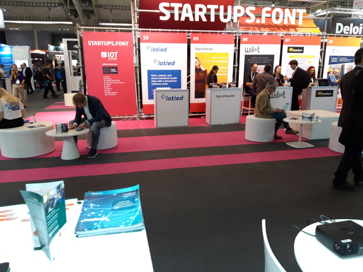 The view from the booth f631 in <a href="/IOTSWC/">IOT Solutions World Congress</a> Hall 2. Hete you can find information and training about VESSEDIA approach, Frama-C and Verified in Euorpe label. #IoT #security