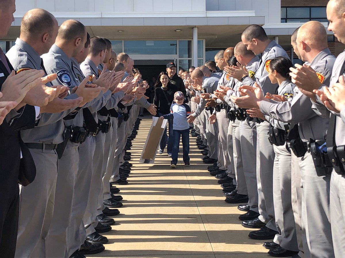 Suffolk County Pd A Twitteren Police Commissioner Geraldine Hart And Members Of The Police Academy Bureau Welcomed Former Police Officer For A Day Zachary Cote Back To The Scpd With A Day