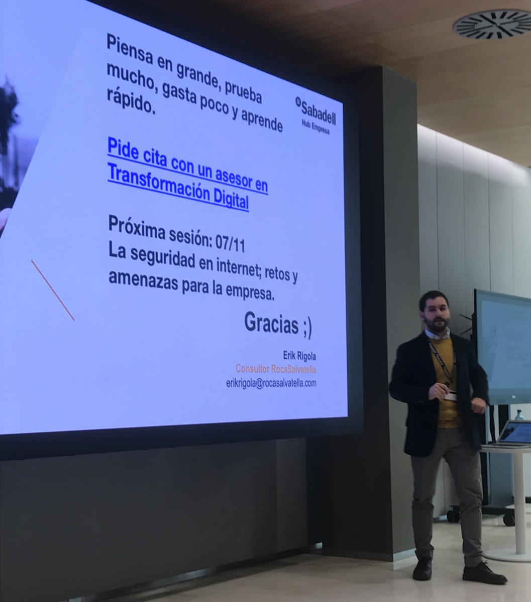 CarmeSer96's tweet photo. Hoy en Hub Empresa del @BancoSabadell | Aprendiendo más y más a cerca del posicionamiento en buscadores. #SEOySEM https://t.co/F1kW051Jd0
