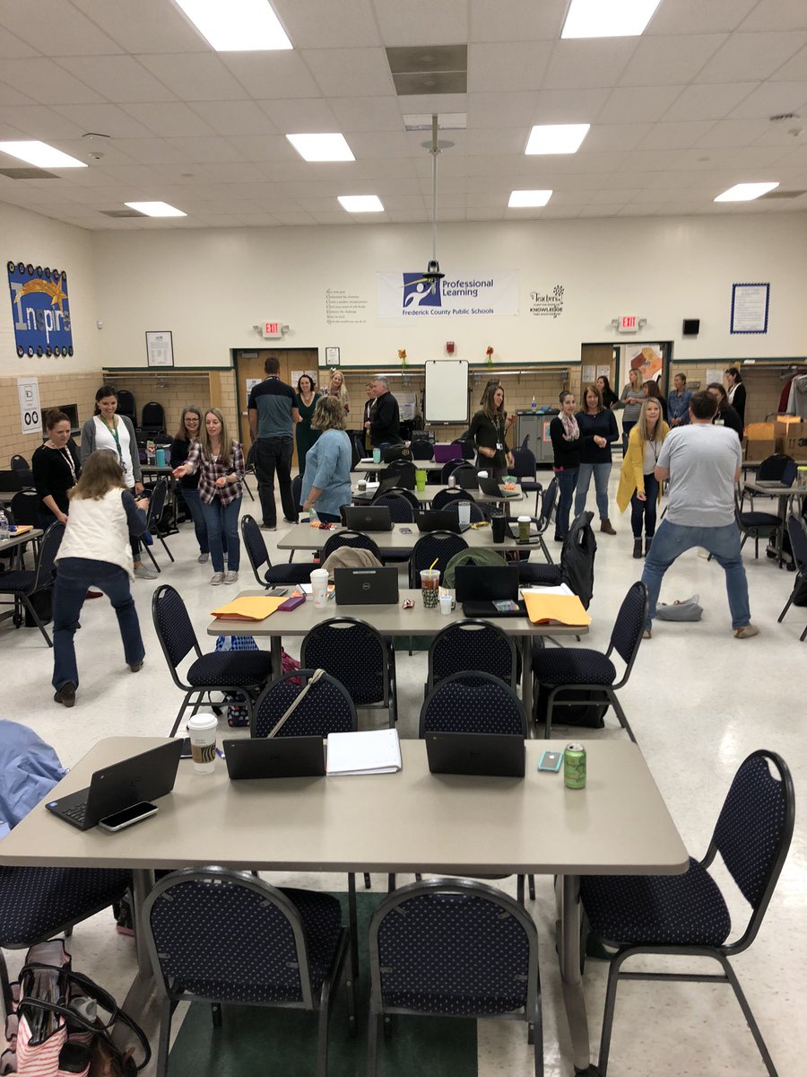 EMS candy corn toss!   Warming up for a great day of growing our brain power!