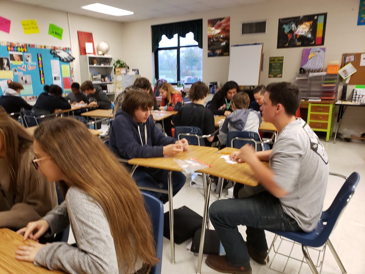 Ss in Martin's GA Studies 2nd period are figuring out history. 
<a href="/CoosaMiddle/">Coosa Middle School</a> 
#EaglesfortheWin