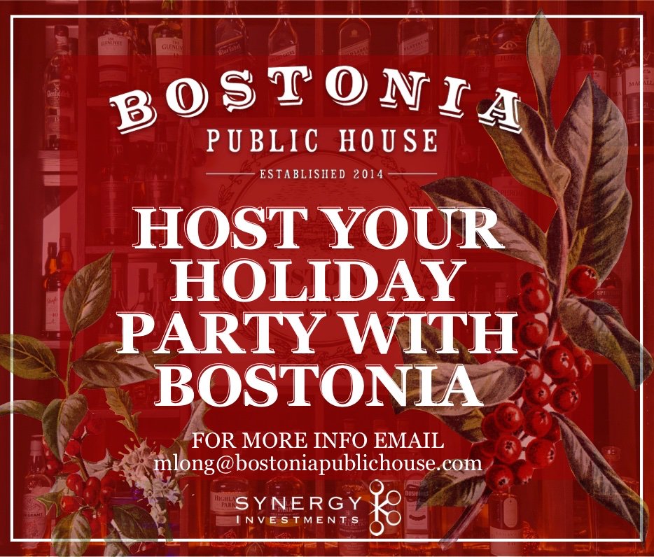 SynergyBOS's tweet photo. A friend of Synergy's is a friend of Bostonia's! SYNERGY TENANTS you will get special deals when booking your holiday party with @BostoniaPublic. Email today to reserve your space! @davegreaney @DtxHive @post_ten @CenterPlazaBOS #holidayseason #Boston #Bostonia https://t.co/fr0U2MvOQn